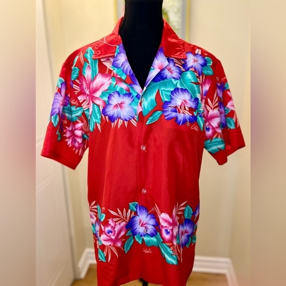 Vintage Orchid Fashions Made in  Hawaii men’s floral short sleeve shirt🏄🏻♂️💦 - Picture 2 of 10